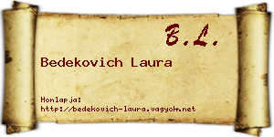 Bedekovich Laura névjegykártya